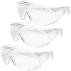 Aqulius 3 Bulk Pack Safety Glasses Over Eyeglasses (Anti-Fog & Scratch Resistant) Crystal Clear Eye Protection - OTG Goggles - 2 of 4