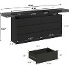 Dyonery 6/9-Drawer Dresser with Power Outlet-White Storage Cabinet with LED Lights, Wide Chest of Drawers with Charging Station for Bedroom - 3 of 4