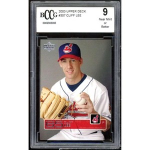 Cliff Lee Rookie Card 2003 Upper Deck #307 BGS BCCG 9 - 1 of 2