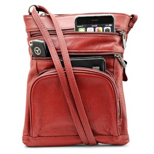 Steeltime Leather Bag with Crossbody Strap , Containing  accessible pocket - 1 of 1