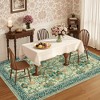 Floral Area Rugs for Living Room Bedroom Indoor Soft Low Pile Non-Slip Rug Farmhouse Rug Home Decor - 2 of 4