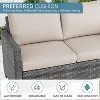 Acekool 8-Piece Outdoor Patio Conversation Set with Thick Cushions, Tempered Glass Coffee Table, and Storage for Garden, Porch & Backyard - 4 of 4