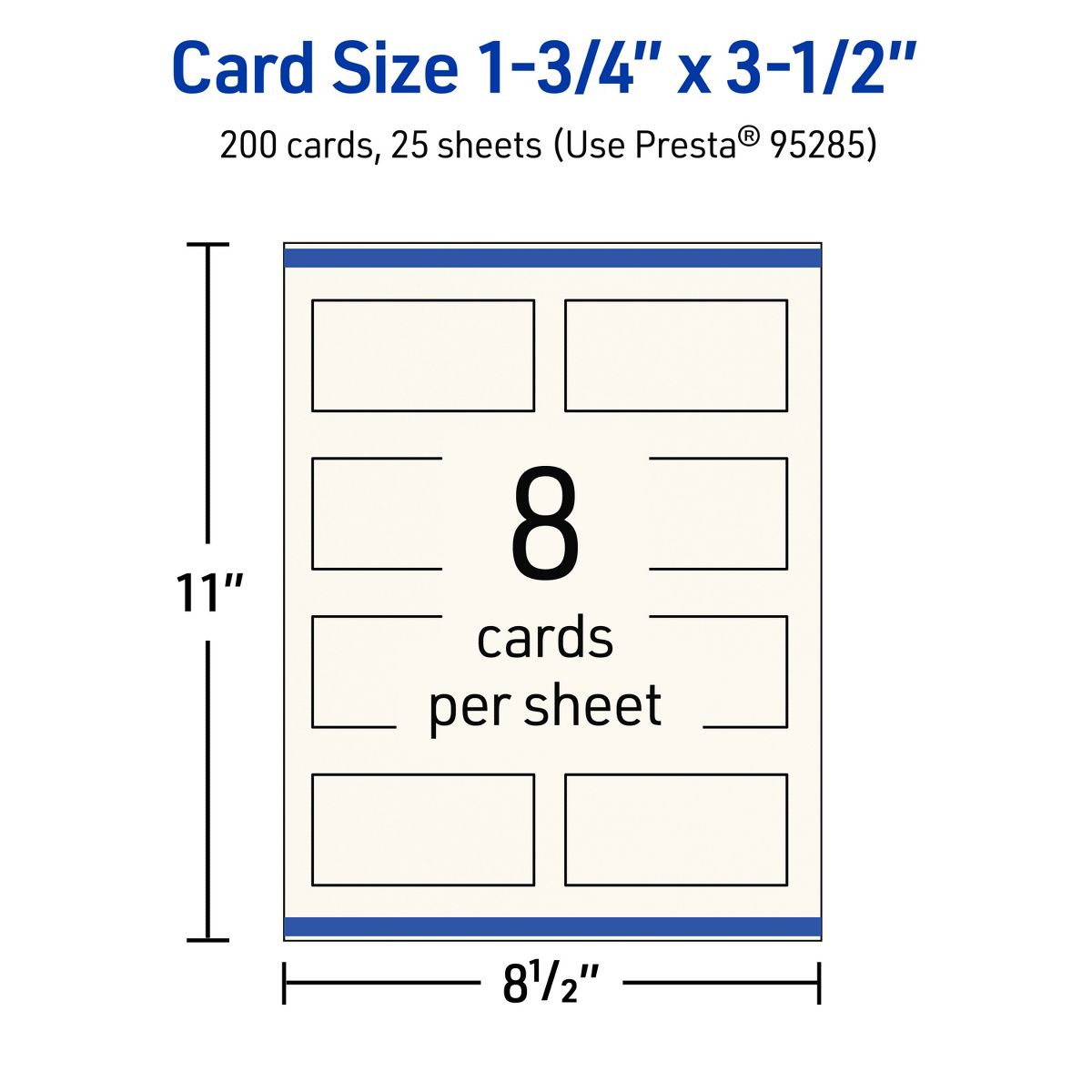 1-3/4" x 3-1/2" Rectangle, Matte Ivory Business Cards - thumbnail 5