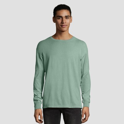 hanes men's short sleeve 1901 garment dyed pocket t shirt