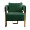 CAVINAS Upholstered Teddy Armchair Sofa Modern Design Accent Sofa with Metal Foot for Living Room - 4 of 4
