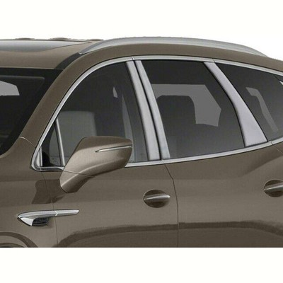 QAA is Compatible with 2018-2020 Buick Enclave 12 Piece Stainless Pillar Post Trim, Includes 3 Front Pieces per Side. PP58532