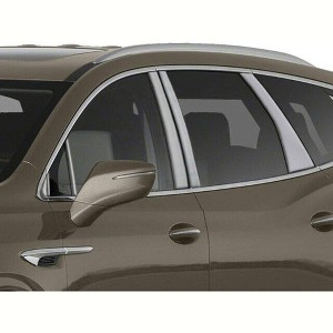 QAA is Compatible with 2018-2020 Buick Enclave 12 Piece Stainless Pillar Post Trim, Includes 3 Front Pieces per Side. PP58532 - 1 of 4