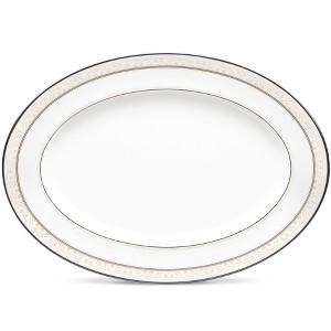 Noritake Montvale Platinum Large Oval Platter - 1 of 2