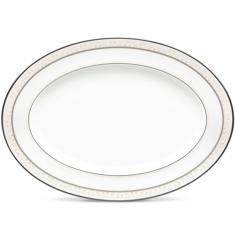 Noritake Montvale Platinum Large Oval Platter, 1 of 3