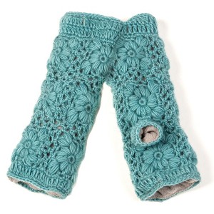 Flower Crochet Handwarmers_Nirvanna Designs - 1 of 4