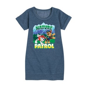 - Paw Patrol - Nature Patrol Graphic Short Sleeve Fleece Dress - 1 of 4