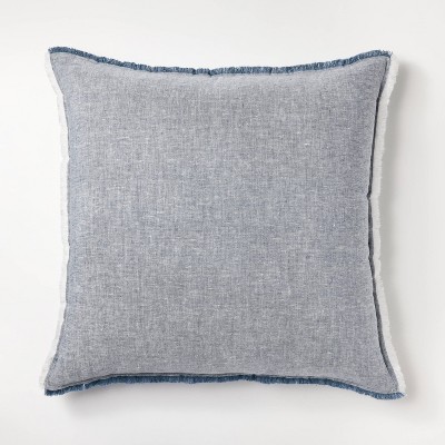 Jacobean Square Throw Pillow Blue - Threshold™ : Target