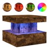 vidaXL Coffee Table Smoked Oak Engineered wood 19.7x19.7x15.7 in - 2 of 2