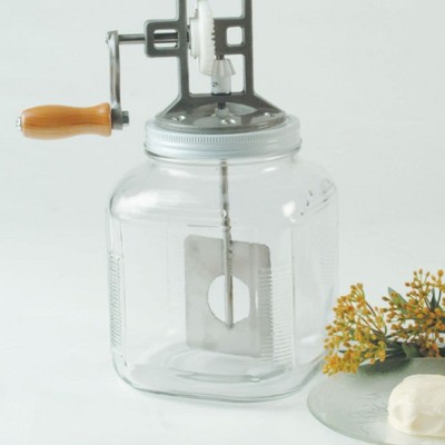 Retro Clear Glass 1-Gallon Storage Jar with Aluminum Lid