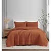 Brooklyn Loom 3pc King Flax Linen Quilts Rust/Orange - 3 of 4