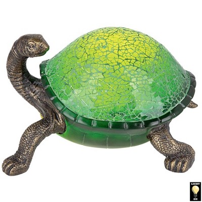 Design Toscano Nocturnal Turtle Mosaic Glass Illuminated Sculpture : Target