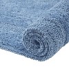 Lux Premium 100% Cotton  Ultra-Soft Tufted Solid Reversible 3 Piece Bath Rug Set, Water-Absorbent, Durable, Machine Washable Bathroom Rug - 4 of 4