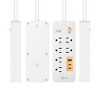 j5create 6-Outlet Surge Protector Power Strip with 3-USB™ 65W Charging Station - 2 of 4