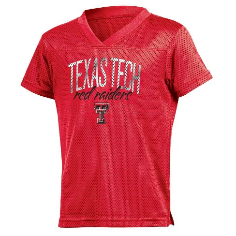 NCAA Texas Tech Red Raiders Girls Mesh T Shirt Jersey XS