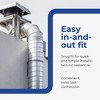 DuraVent DuraPlus 420 Stainless Steel Easy Installation Triple Wall Wood Burning Stove Pipe Connector to Vent Smoke and Exhaust, Silver - 4 of 4