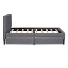 Twin Size Upholstered Platform Bed with 2 Storage Drawers, Twin Wooden Bed Frame for Bedroom - 4 of 4