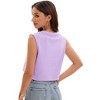 ATHLECHIC Women's Casual Loose Crewneck Sleeveless Crop Tank Top - 4 of 4