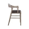 Montana Stationary Counter Height Barstool Light Barnwood - Boraam: Upholstered Faux Leather, Wood Frame, 24" Seat Height - 4 of 4