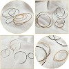 Round Beading Hoop Charms, 3-Size Set (20/30/40mm) Open Circle Findings for DIY Jewelry Making - 4 of 4