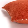 22"x22" Oversize Solid Striped Square Throw Pillow Cover - Rizzy Home - 2 of 4