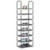 vidaXL Shoe Rack Black Non-Woven Fabric, Powder-Coated Steel, Plastic Tall - 2 of 4