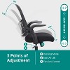 Tall Home Office Chair for Standing Desk with Adjustable Foot Ring, Ergonomic Mid Back Cushion Lumbar Support, Counter Height Chairs-The Pop Home - 3 of 4