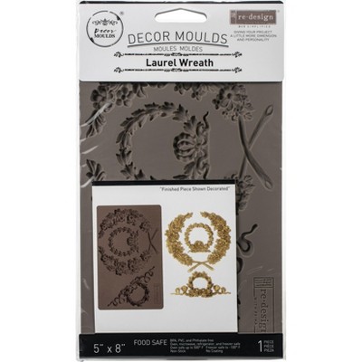 Prima Marketing Re-Design Mould 5"X8"X8mm-Laurel Wreath