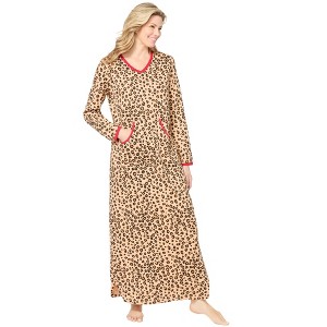 Dreams & Co. Long Printed Sleep Shirt - 1 of 4