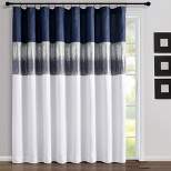 Home Boutique Night Sky Window Curtain Panel Navy/White Single 100x84