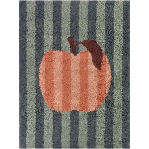 Balta Rugs Apple Striped Plush Shag Area Rug Blue - 1 of 4