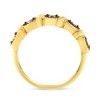 Haus of Brilliance 10K Yellow Gold Over Silver Miracle-Set 1/4 Cttw Diamond 5-Stone Ring Band - 2 of 4