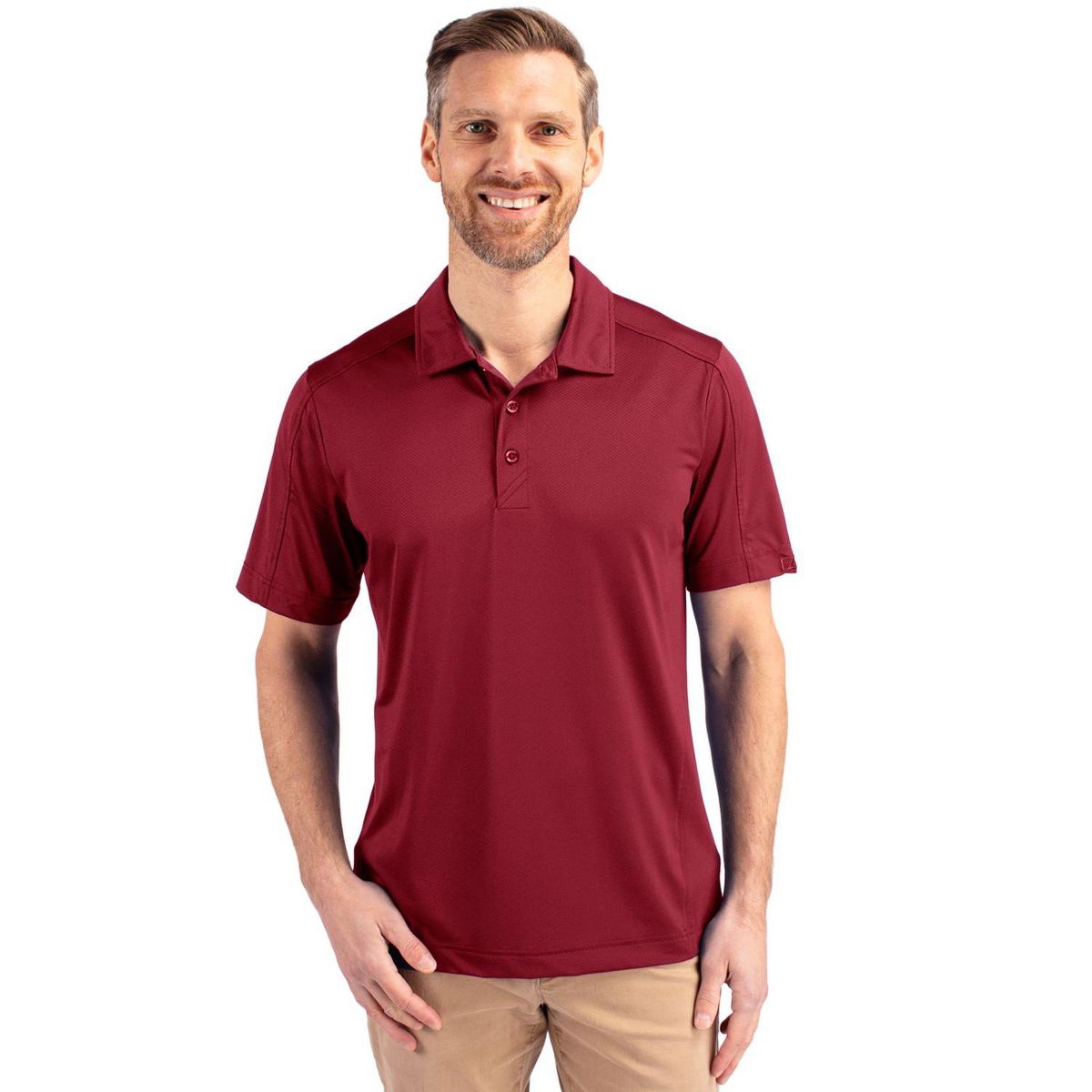Cutter & Buck Prospect Textured Stretch Mens Short Sleeve Polo Shirt - thumbnail 9