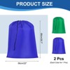 Unique Bargains Washable Travel Camping Drawstring Closure Laundry Bags 2 Pcs - 2 of 4