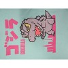 Chibi Godzilla with Kanji Celadon Short Sleeve T-Shirt - image 2 of 2