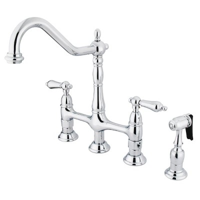 Heritage  KS1271ALBS 8" Kitchen Bridge Faucet with KS1271ALBS