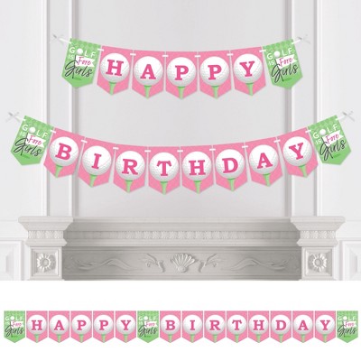 Big Dot Of Happiness Pastel Halloween - Pink Pumpkin Birthday Party Bunting  Banner - Party Decorations - Happy Birthday : Target