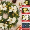 Christmas Garland with Lights&Christmas Wreaths for Front Door Set,Christmas Decoration with Pine Cones - 4 of 4