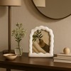Decorative Wavy Arch Picture Frame for Home Decor - Modern Photo Frame for Tabletop Accent, Mantel Display, or Living Room Decor - White - 2 of 4