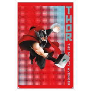 Trends International Marvel Shape of a Hero - Thor Framed Wall Poster Prints - 1 of 4