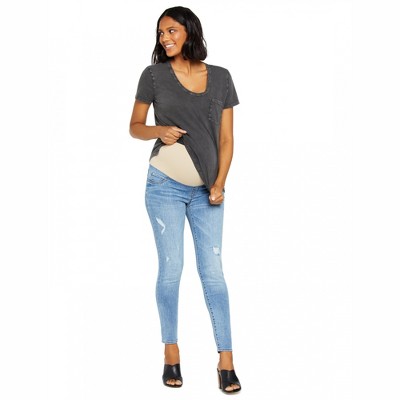 Blue Sustainable Fit Belly Skinny Leg Maternity Jeans | Motherhood Maternity Target