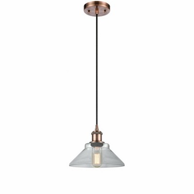 Orwell - 1 Light Cord Hung Mini Pendant In Industrial Style-6.5 Inches Tall and 8.38 Inches Wide