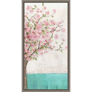 Amanti Art Spring Wakening (Cherry Blossom Tree) by Allison Pearce Canvas Wall Art Print Framed 14 x 27-in. - 1 of 4