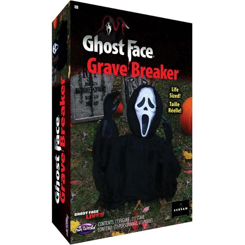 Funworld Ghost Face 12 Inch Grave Breaker Halloween Decor, 2 of 3