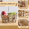 Farmhouse Egg Basket, Handmade Wicker Hyacinth Egg Collecting Basket with Handle for Fresh Eggs - 4 of 4