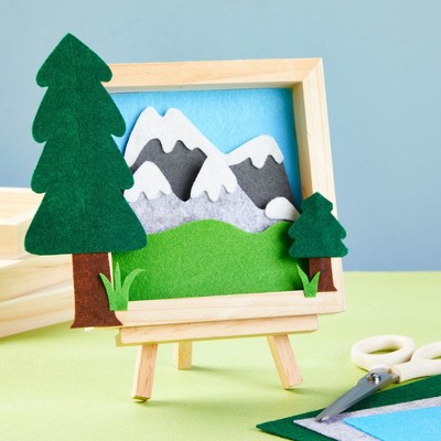 6 Pack Natural Pinewood Square Canvas Boards for Painting